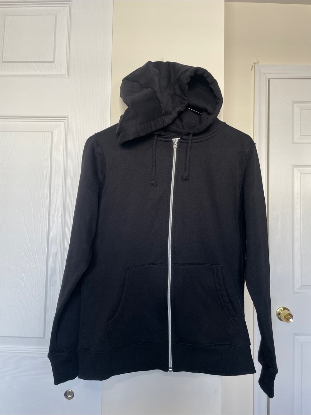 Primark Black Zip-Up Hooded Sweatshirt